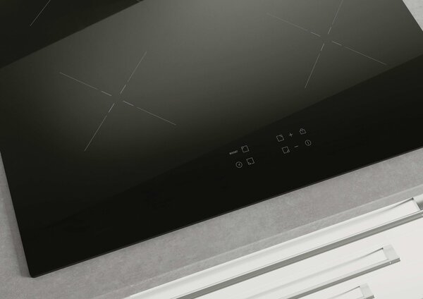 Hoover Piano Cottura Induzione 4 Fuochi Larghezza 59 cm in Vetroceramica colore Nero - HI642C/E1 H-HOB 300 INDUCTION