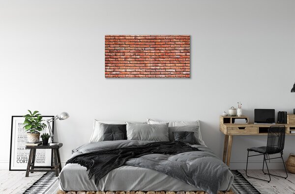 Quadro su tela Vintage muro di mattoni 100x50 cm