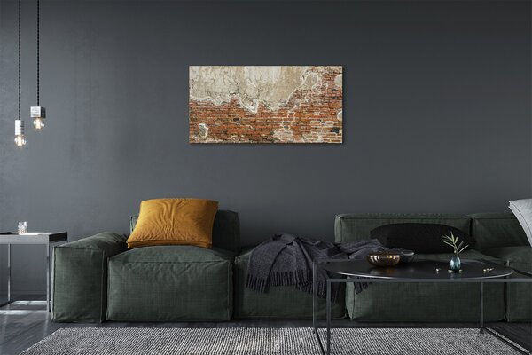 Quadro su tela Muro di mattoni 100x50 cm