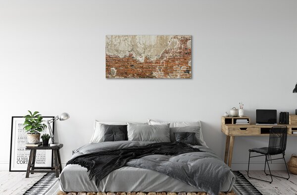 Quadro su tela Muro di mattoni 100x50 cm