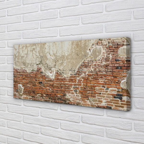 Quadro su tela Muro di mattoni 100x50 cm
