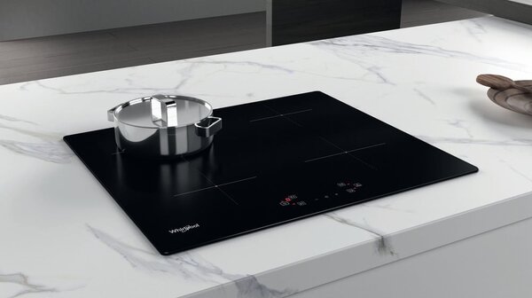 Whirlpool Piano Cottura Induzione 4 Fuochi Larghezza 59 cm in Vetroceramica colore Nero - WS Q4860 NE