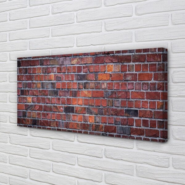 Quadro su tela Muro di mattoni 100x50 cm