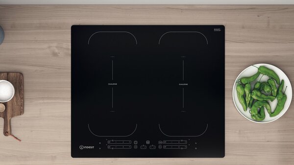 Indesit Piano Cottura Induzione 4 Fuochi Larghezza 59 cm in Vetroceramica colore Nero - IB 88B60 NE