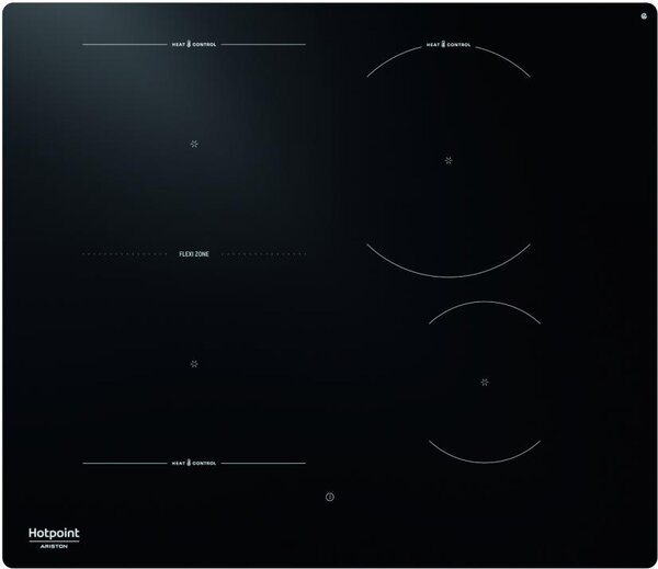 Hotpoint Ariston Piano Cottura Induzione 4 Fuochi Larghezza 59 cm in Vetroceramica colore Nero - HTX6014DNF