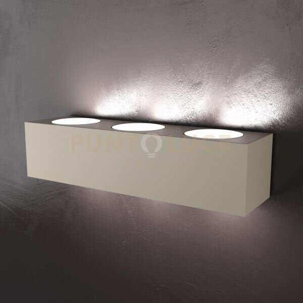Eccentric applique 6 luci biemissione sabbia 1156-a6-sa