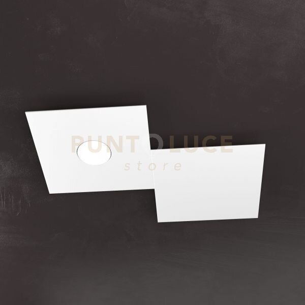Eccentric applique-plafoniera 1 luce + 1 decorativo bianco 1156-1l1