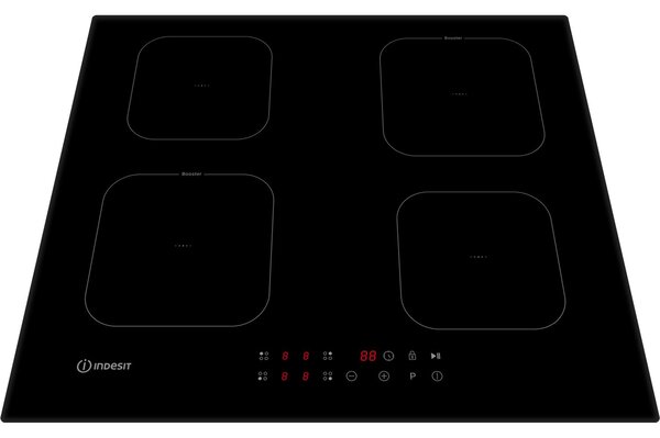 Indesit Piano Cottura Induzione 4 Fuochi Larghezza 59 cm in Vetroceramica colore Nero - IS F 18Q60 NE