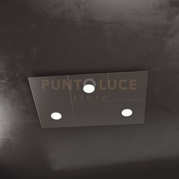 Eccentric applique-plafoniera 3 luci + 3 decorativo marrone 1156-3l