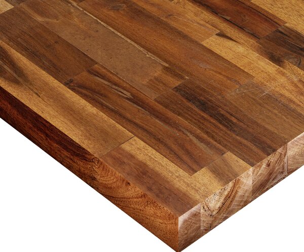 Piano di lavoro in legno marrone L 250 x P 65 cm, spessore 3.6 cm