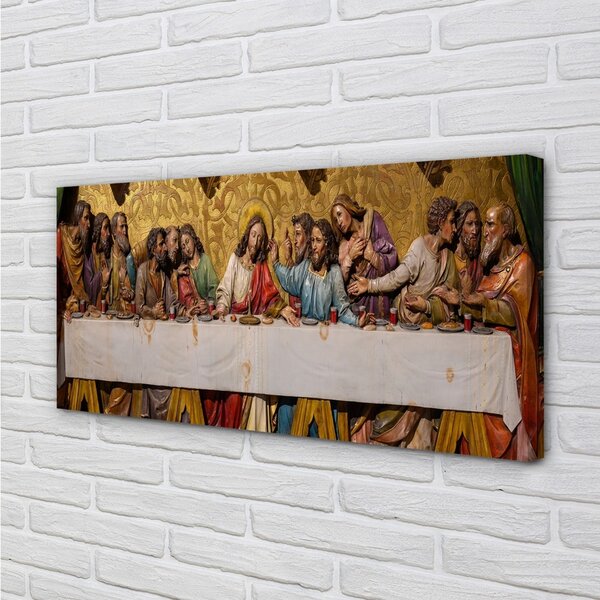 Quadro su tela Ultima cena 100x50 cm