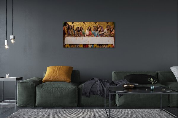 Quadro su tela Ultima cena 100x50 cm