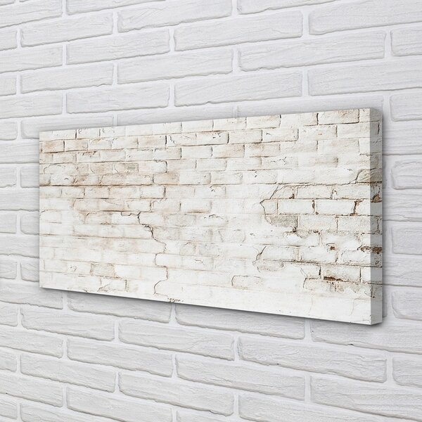 Quadro su tela Muro di mattoni 100x50 cm