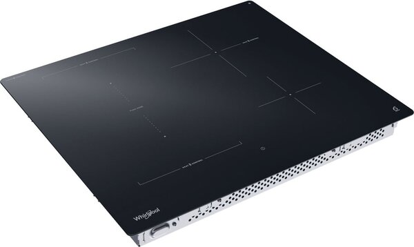 Whirlpool Piano Cottura Induzione 4 Fuochi Larghezza 59 cm in Vetroceramica Tecnologia 6 SENSO colore Nero - WTX6014DCF