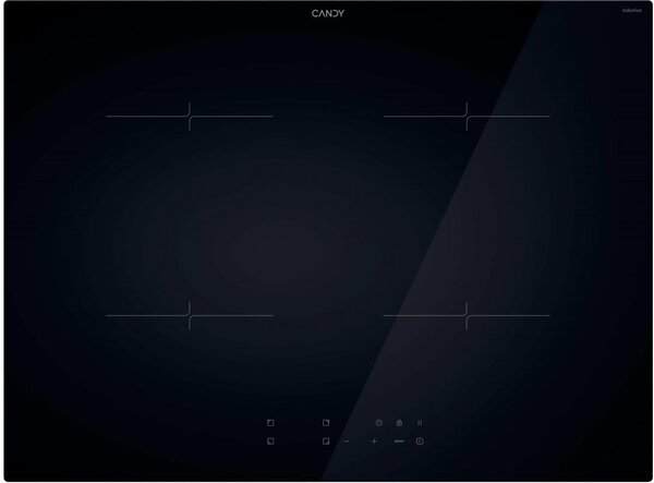 Candy Piano Cottura Induzione 4 Fuochi Larghezza 70 cm in Vetro colore Nero - CI7428CTT Idea