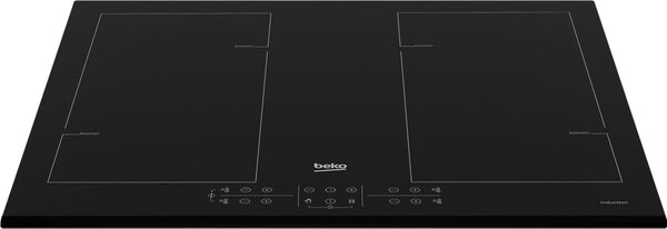 Beko Piano Cottura Induzione 4 Fuochi Larghezza 60 cm Vetroceramica colore Nero - HII64206F2MT