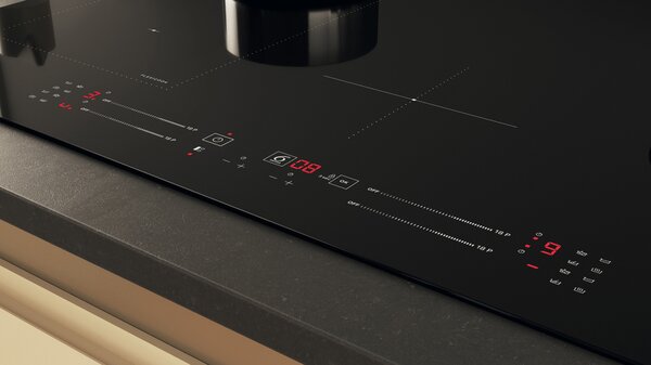 Whirlpool Piano Cottura Induzione 4 Fuochi Larghezza 77 cm vetroceramica tecnologia FlexiCook colore Nero - WL S2177 CPNE