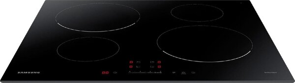 Samsung Piano Cottura Induzione 4 Fuochi Larghezza 60 cm Vetroceramica colore Nero - NZ64T3707AK/ET