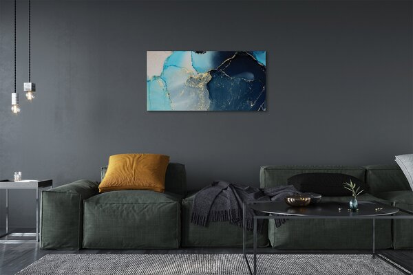 Foto quadro su tela Astrazione in marmo di pietra 100x50 cm