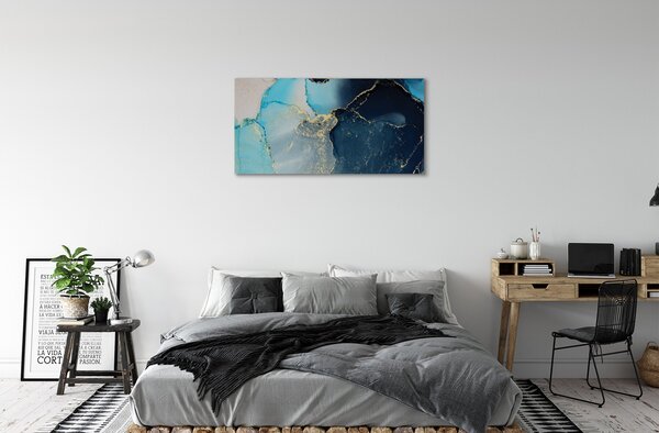 Foto quadro su tela Astrazione in marmo di pietra 100x50 cm