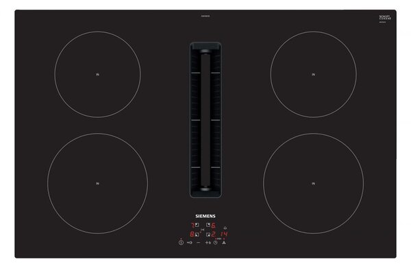 Siemens Piano Cottura Induzione 4 Fuochi Larghezza 80 cm colore Nero - EH811BE15E iQ300