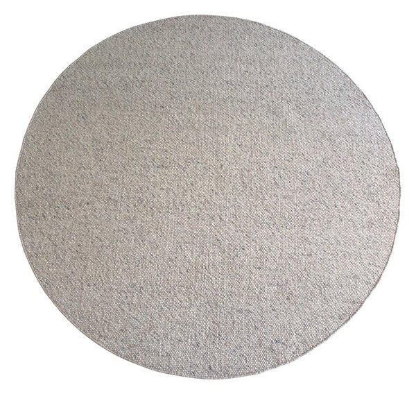 Tappeto rotondo in lana grigio chiaro ø 250 cm Auckland - Rowico