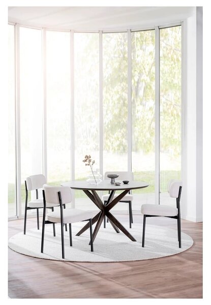 Tappeto rotondo in lana grigio chiaro ø 250 cm Auckland - Rowico