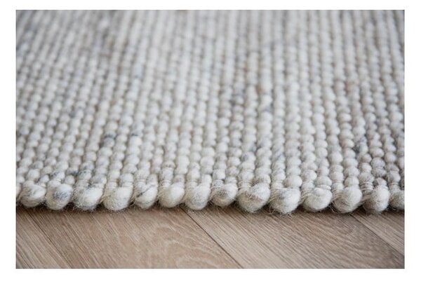 Tappeto rotondo in lana grigio chiaro ø 250 cm Auckland - Rowico