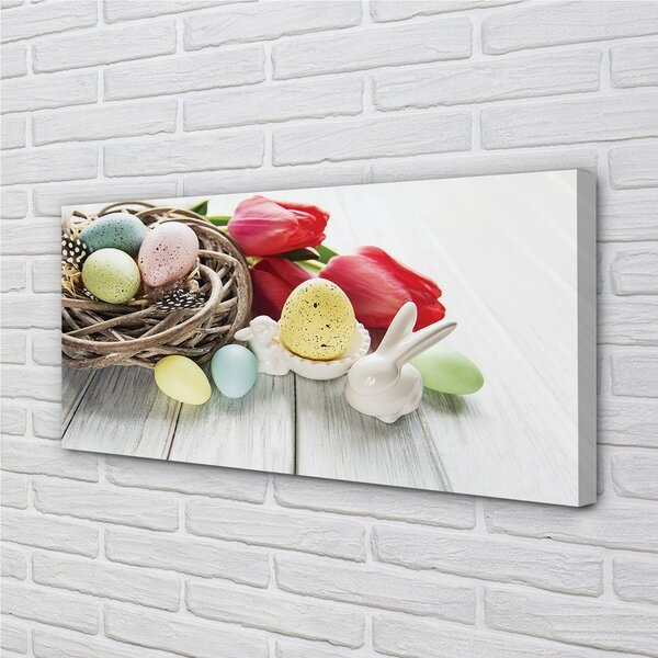Stampa quadro su tela TULIPI EVOUL 100x50 cm