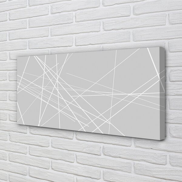Stampa quadro su tela Linee irregolari 100x50 cm