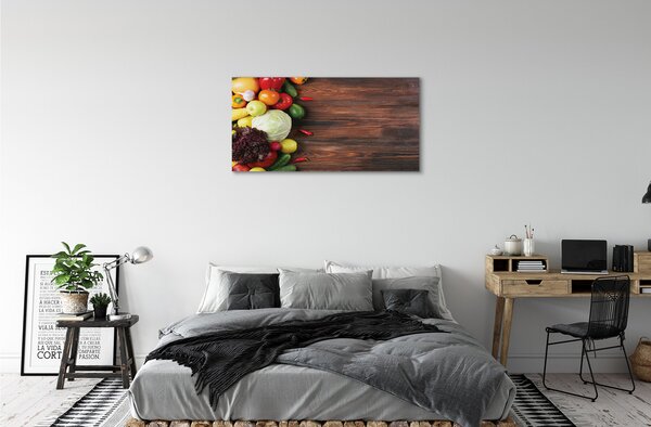 Quadro su tela Paprika di mais 100x50 cm