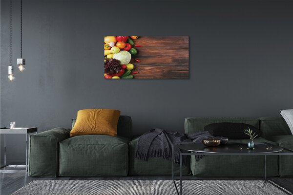 Quadro su tela Paprika di mais 100x50 cm
