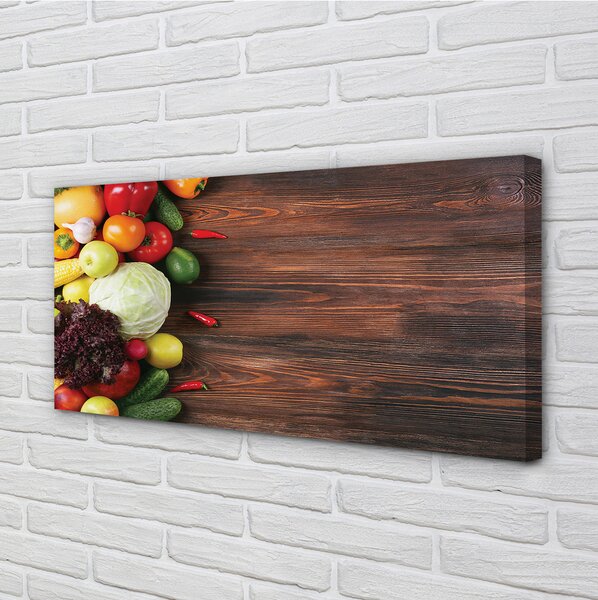 Quadro su tela Paprika di mais 100x50 cm