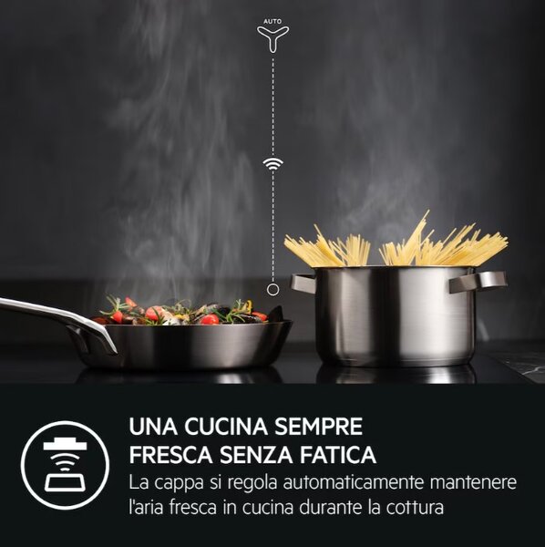 Aeg Piano Cottura Induzione 4 Fuochi Larghezza 80 cm in Vetroceramica colore Nero - TI84IB30IZ