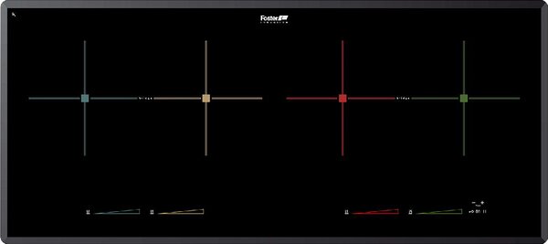 FOSTER Piano Cottura Induzione 4 Fuochi Larghezza 90 cm Piano in Vetroceramica colore Nero - 7334 245 S4000 Induction Bridge