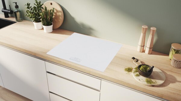 Bosch Piano Cottura Induzione 4 Fuochi Piano in Vetroceramica Larghezza 60 cm colore Ghiaccio - PUE612BB1E Serie 4