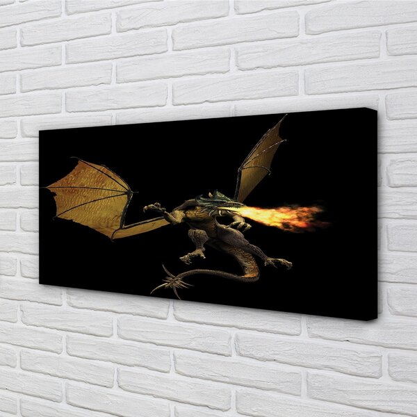 Quadro su tela Fuoco -Sellowing Dragon 100x50 cm