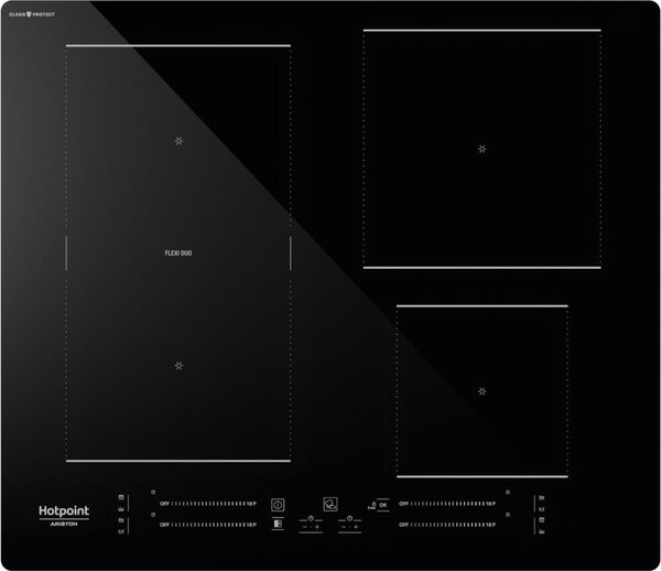 Hotpoint Ariston Piano Cottura Induzione 4 Fuochi Potenza 7200 Watt 59 cm in Vetroceramica colore Nero - PC AR HS 4960C