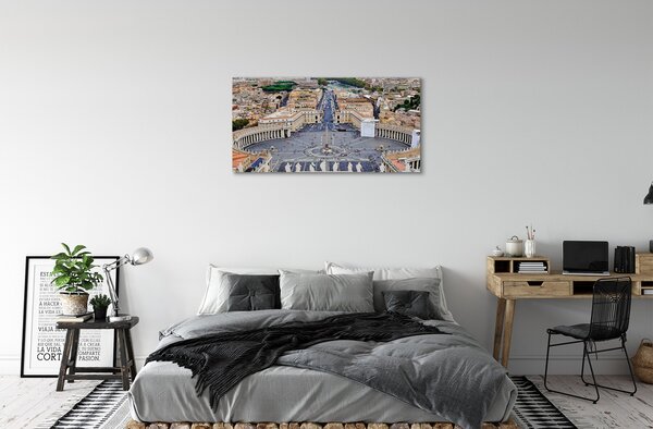 Foto quadro su tela Roma Vaticano Place Panorama 100x50 cm