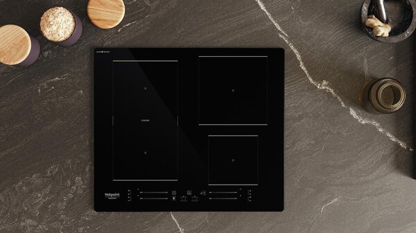 Hotpoint Ariston Piano Cottura Induzione 4 Fuochi Potenza 7200 Watt 59 cm in Vetroceramica colore Nero - PC AR HS 4960C
