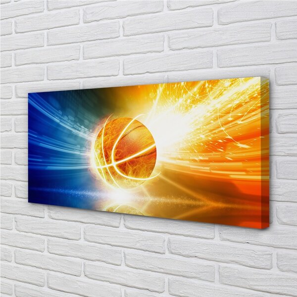 Quadro su tela Palla da calcio 100x50 cm