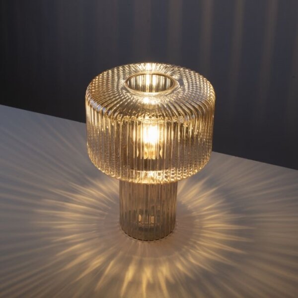 Paul Neuhaus 4092-27 - Lampada da tavolo FUNGUS 1xE27/10W/230V beige