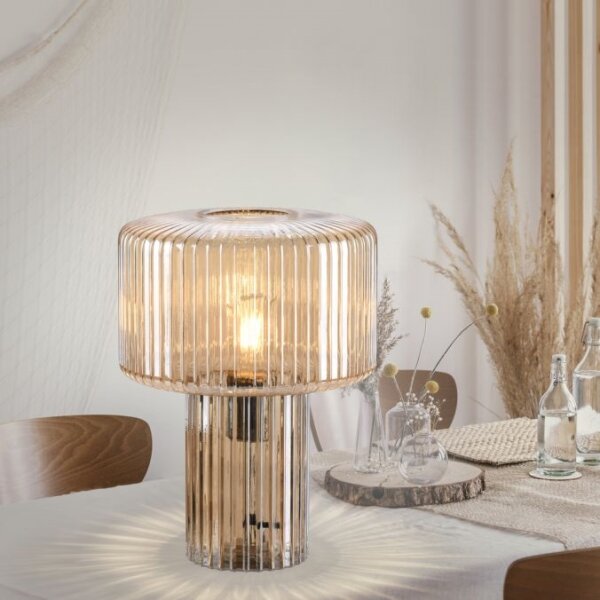 Paul Neuhaus 4092-27 - Lampada da tavolo FUNGUS 1xE27/10W/230V beige
