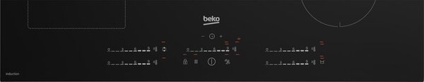 Beko Piano Cottura induzione 5 Fuochi 80 cm colore Nero - HII85720UFT