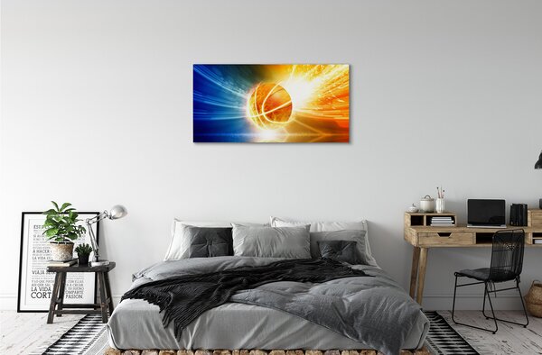 Quadro su tela Palla da calcio 100x50 cm