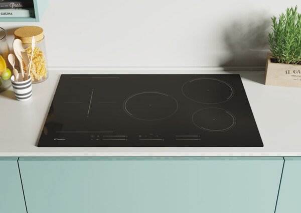 Candy Piano Cottura Induzione 5 Fuochi da Incasso 77 cm Vetroceramica colore Nero - CIES55MCTT/1