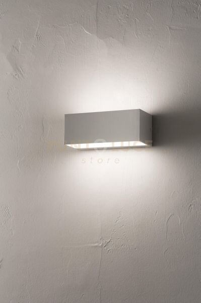 Applique falco silver led 4000k 780lm 12w l.23cm biemissione ip65