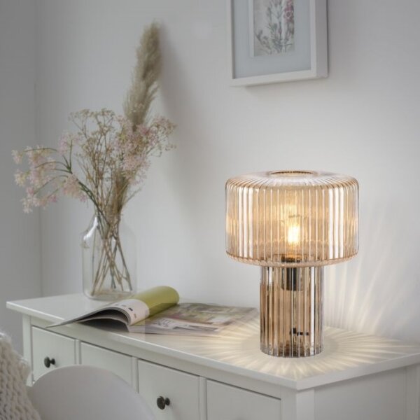 Paul Neuhaus 4092-27 - Lampada da tavolo FUNGUS 1xE27/10W/230V beige