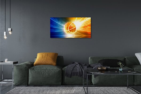 Quadro su tela Palla da calcio 100x50 cm