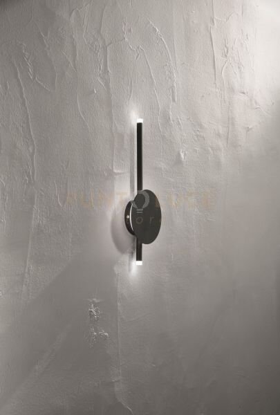 Applique james a led nero 3000k 560w 16w dimmerabile d.15cm h. 40cm